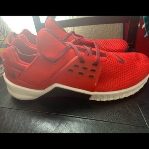 Men’s red Nike shoes size 10. Only worn once